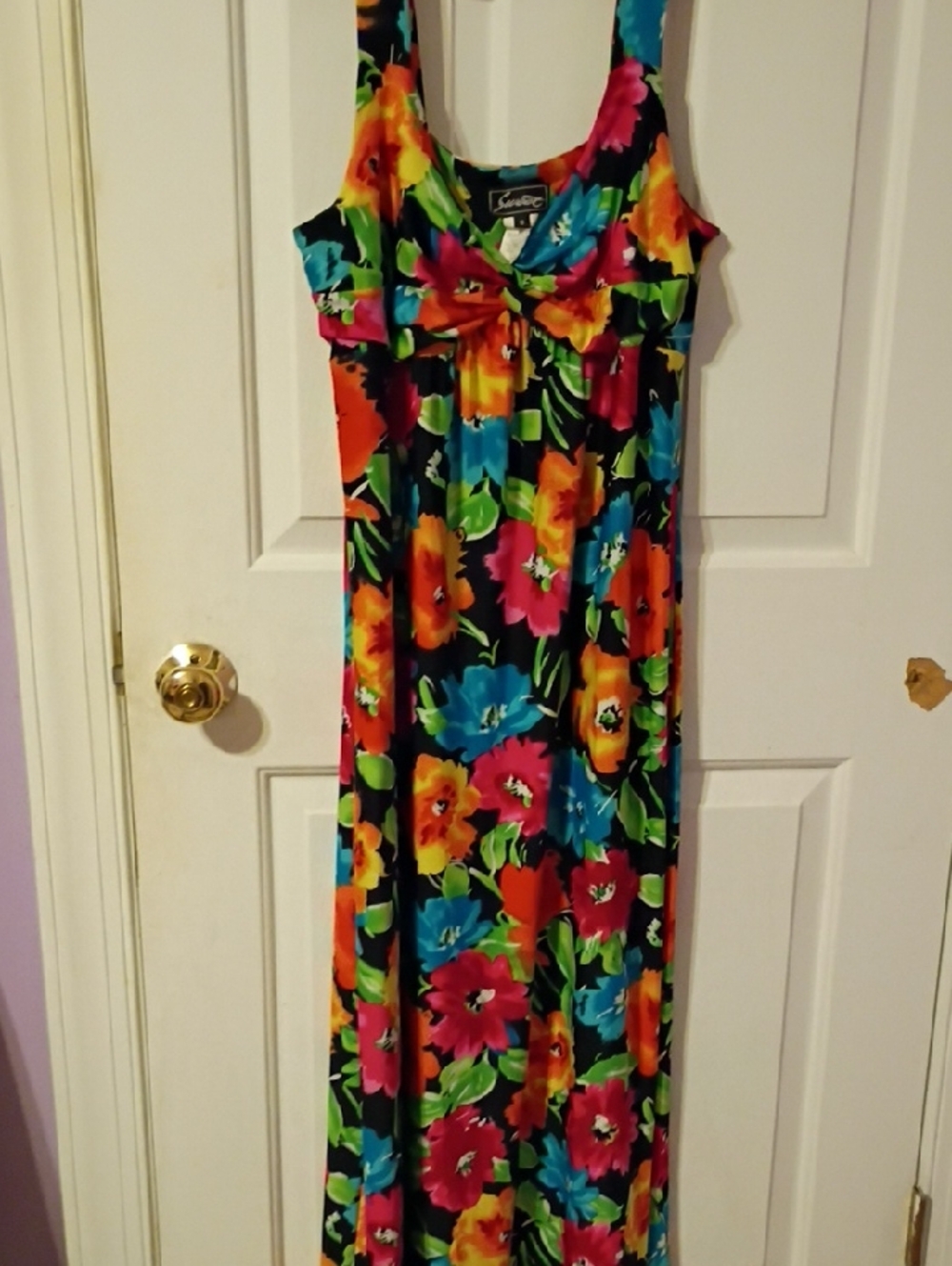 Sweet Floral Maxi Sundress - Multicolor